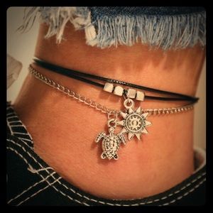 Color Me Sunday Layered Sea Venture Anklet.